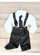 CONJUNTO PAJEM PRETO TAM. 1 e 3
